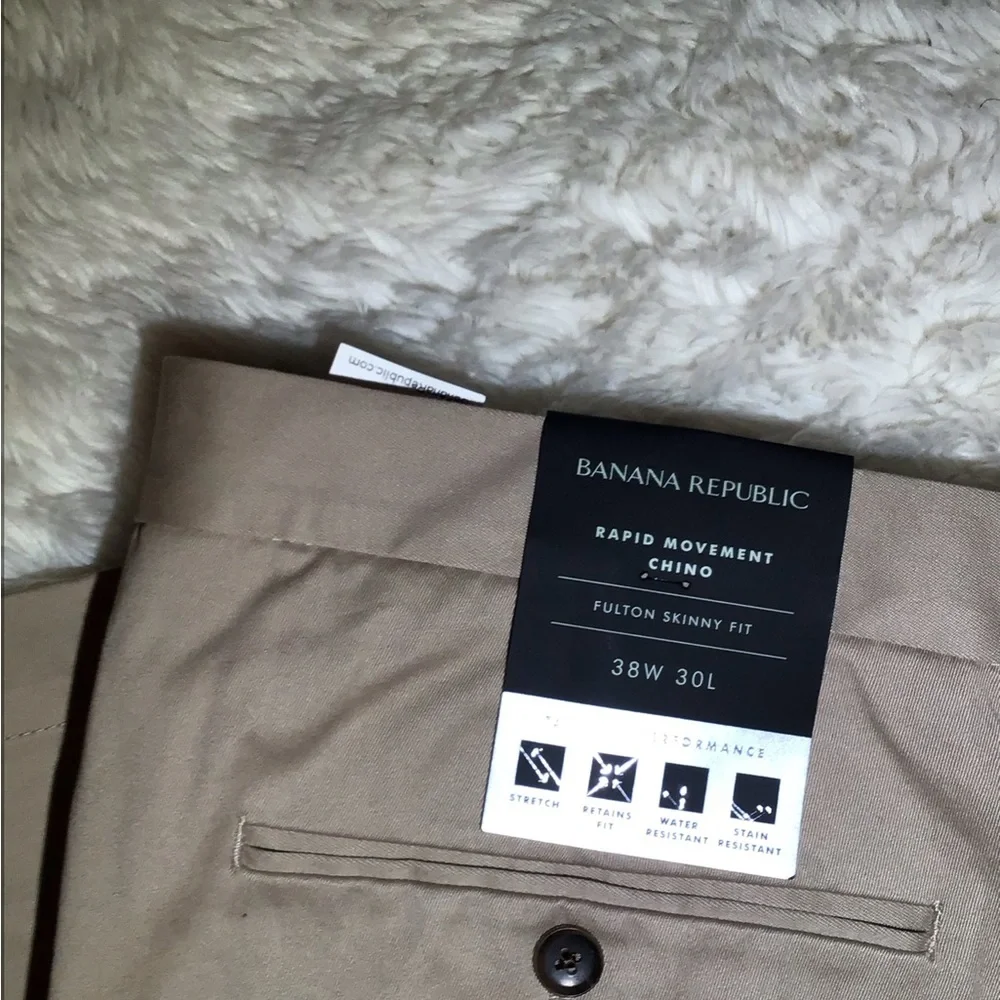 Banana Republic Rapid movement chino khaki pants size 38